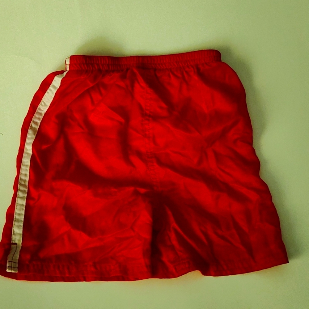 Boys 100% Nylon Red Shorts